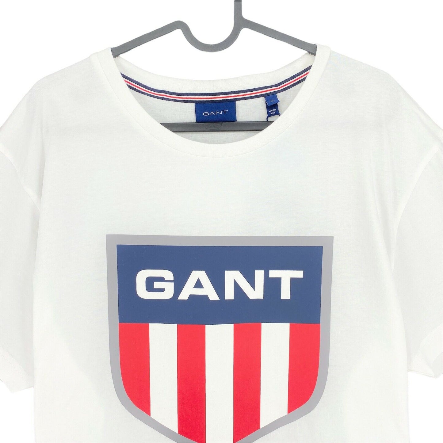 GANT White Retro Shield Crew Neck T Shirt Size M XL