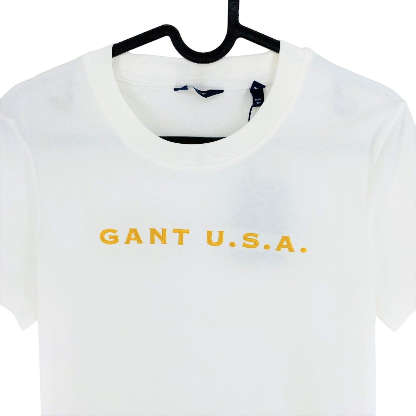 GANT White Logo Crew Neck T Shirt Size XS