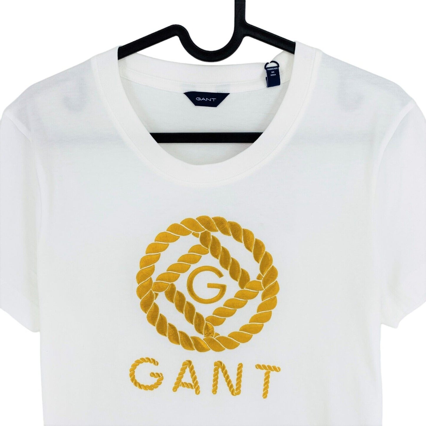 GANT T-shirt à col rond avec icône de corde blanche taille M