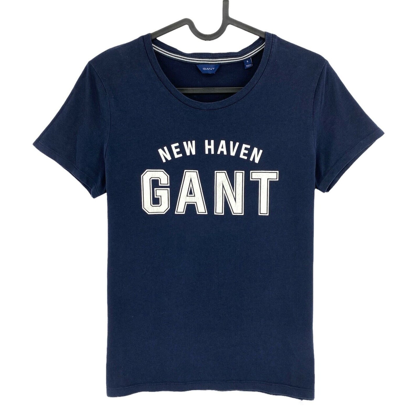 GANT T-shirt à col rond avec logo bleu marine taille S