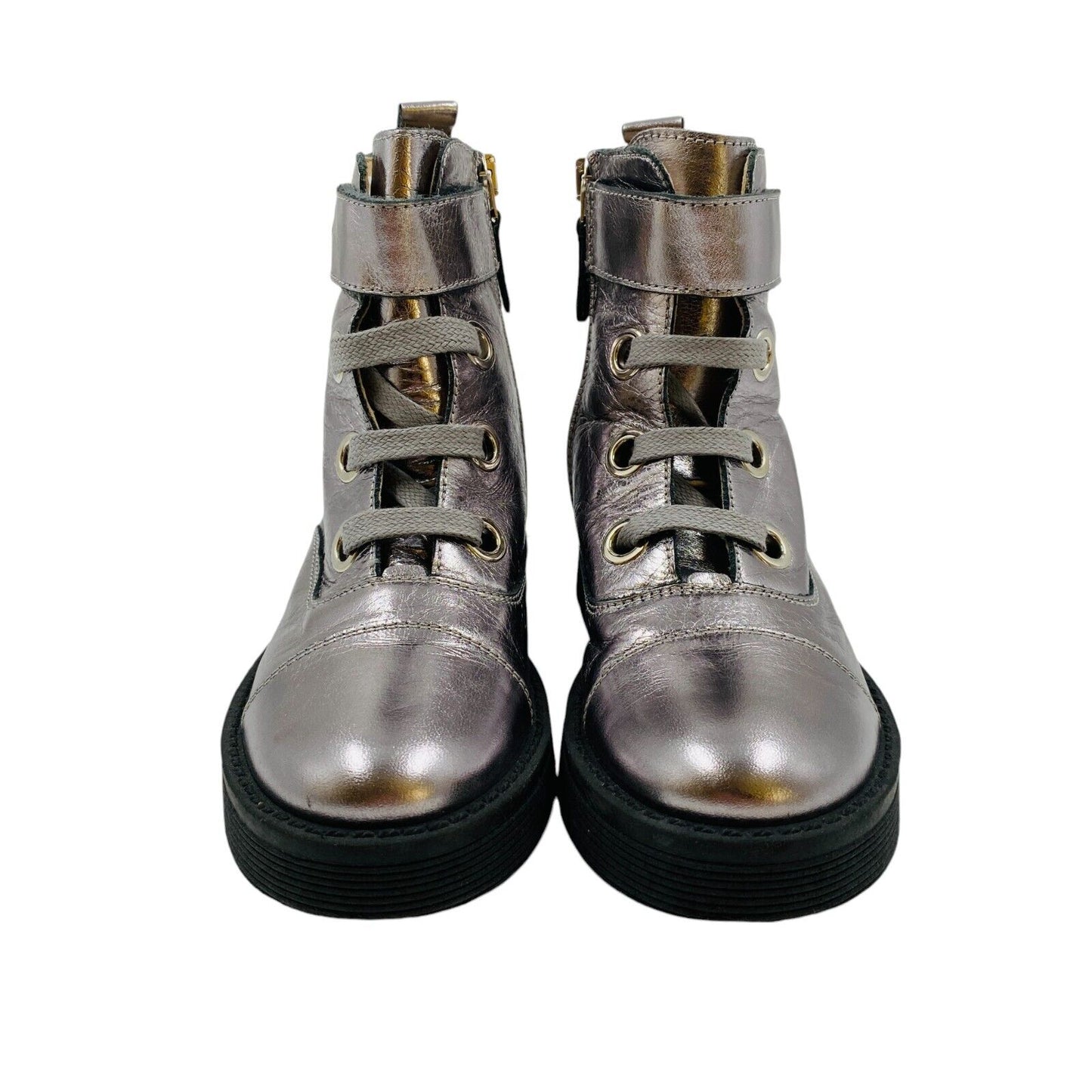 EMPORIO ARMANI Girls Silver Boots EUR 31 US 12.5 UK 11.5