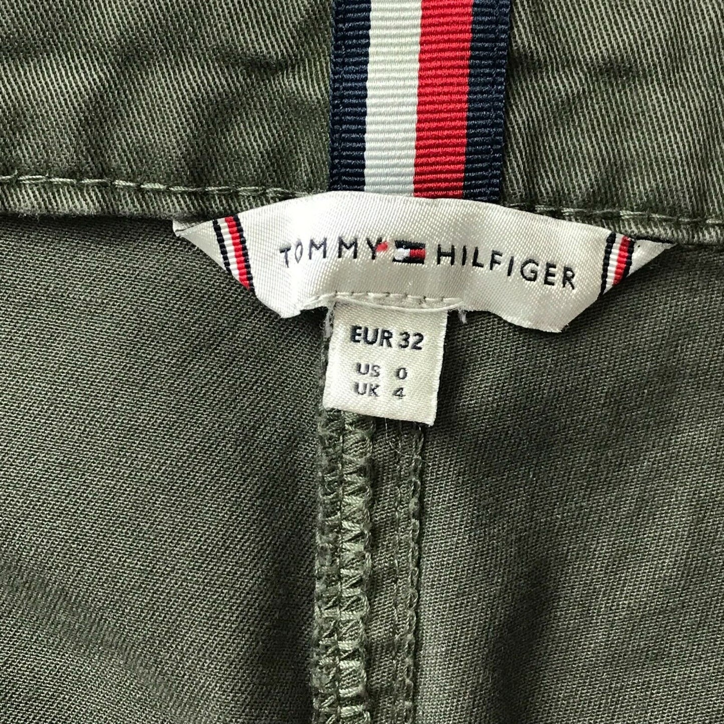 Tommy Hilfiger Damen Jeans Skinny Fit Dunkelolivgrün Größe EUR 32 UK 4 US 0 W27