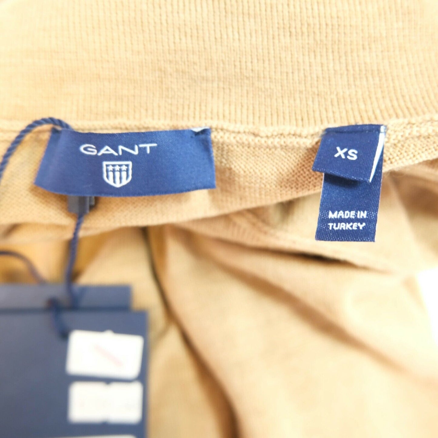 GANT Pull marron à col roulé 100 % laine Taille XS