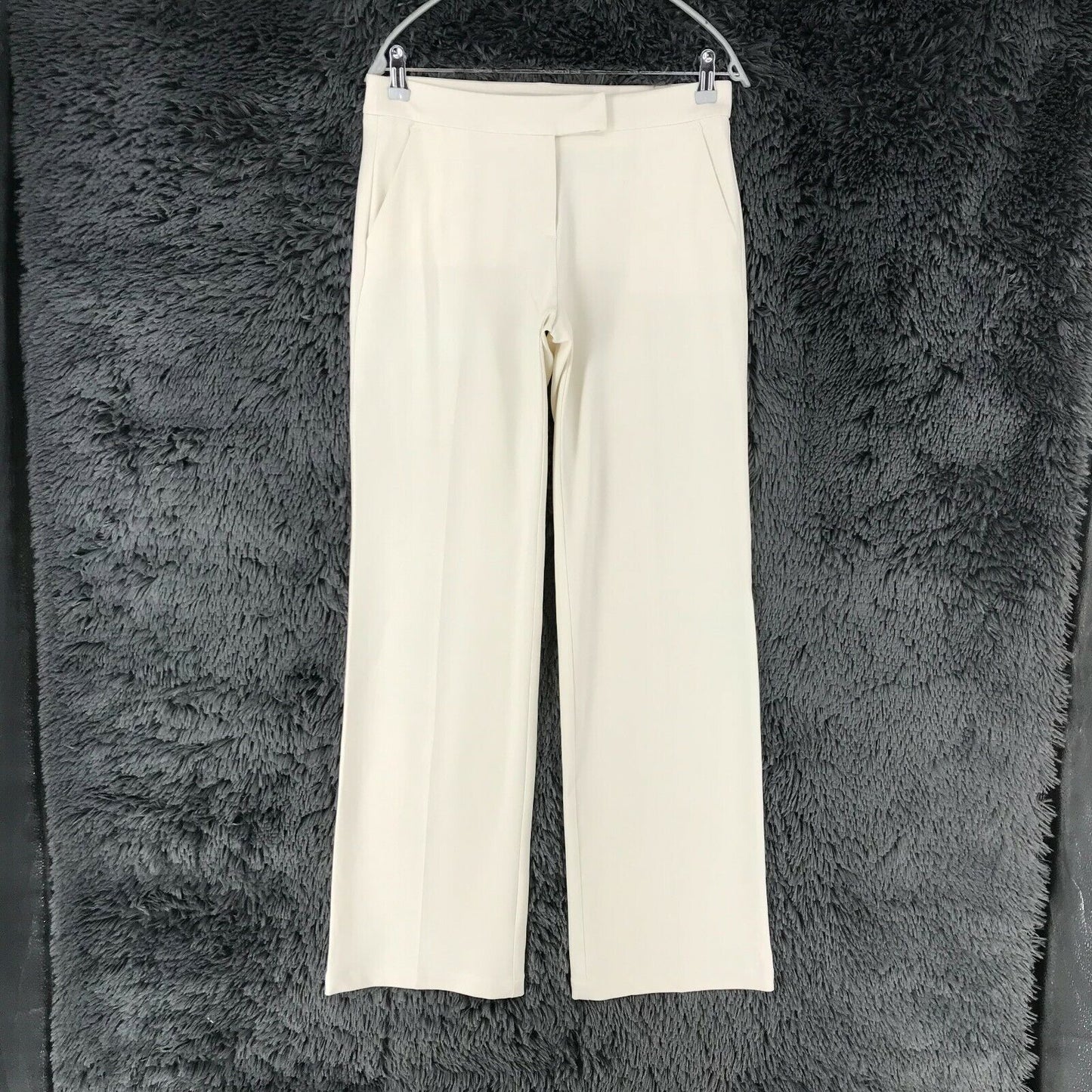 RRP €125 CERRUTI Women Beige Loose Straight Fit Trousers Size 42