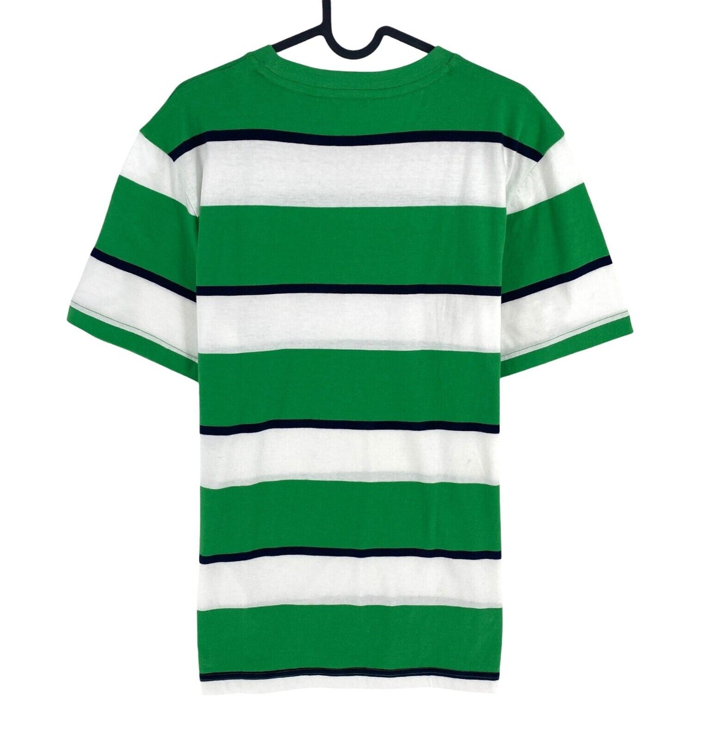 GANT Boys Green Striped Crew Neck Short Sleeves T Shirt Size 16 Years 176 cm