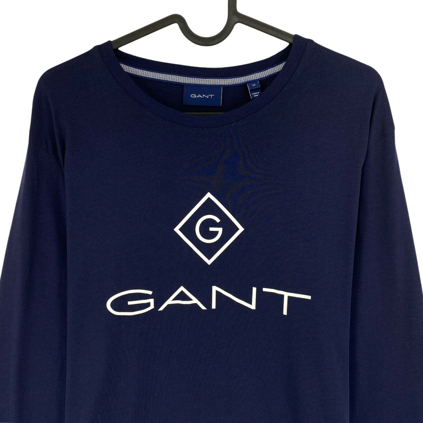 GANT Navy Blue Lock Up Logo Crew Neck T Shirt Size M