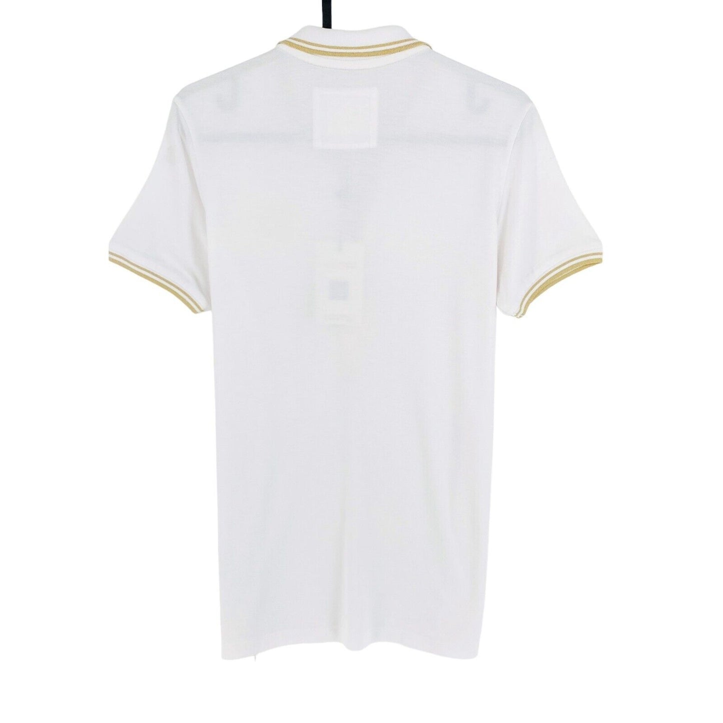 LA MARTINA White Viscose Piquet Polo Shirt Size 2 / S