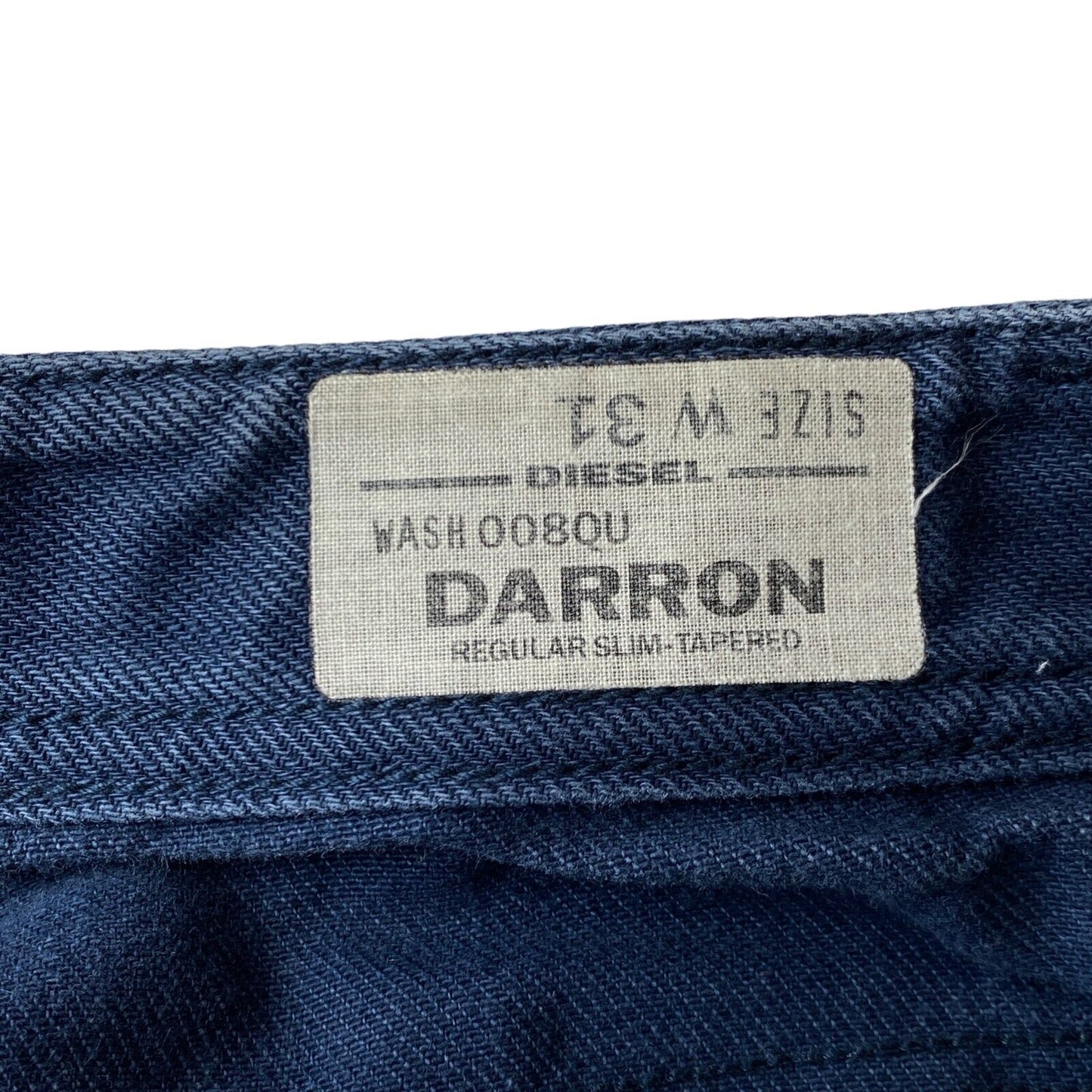 Diesel DARRON Dark Blue Regular Slim Tapered Fit Jeans W31 L32