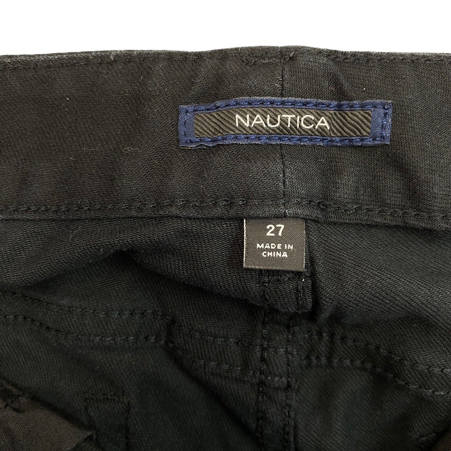 NAUTICA Pantalon en jean coupe skinny noir pour femme W27