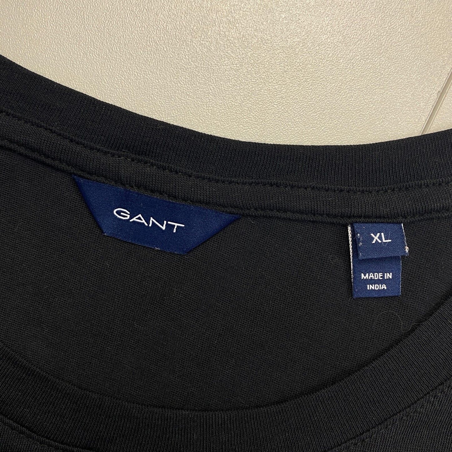 GANT Black Original Crew Neck T Shirt Size XL