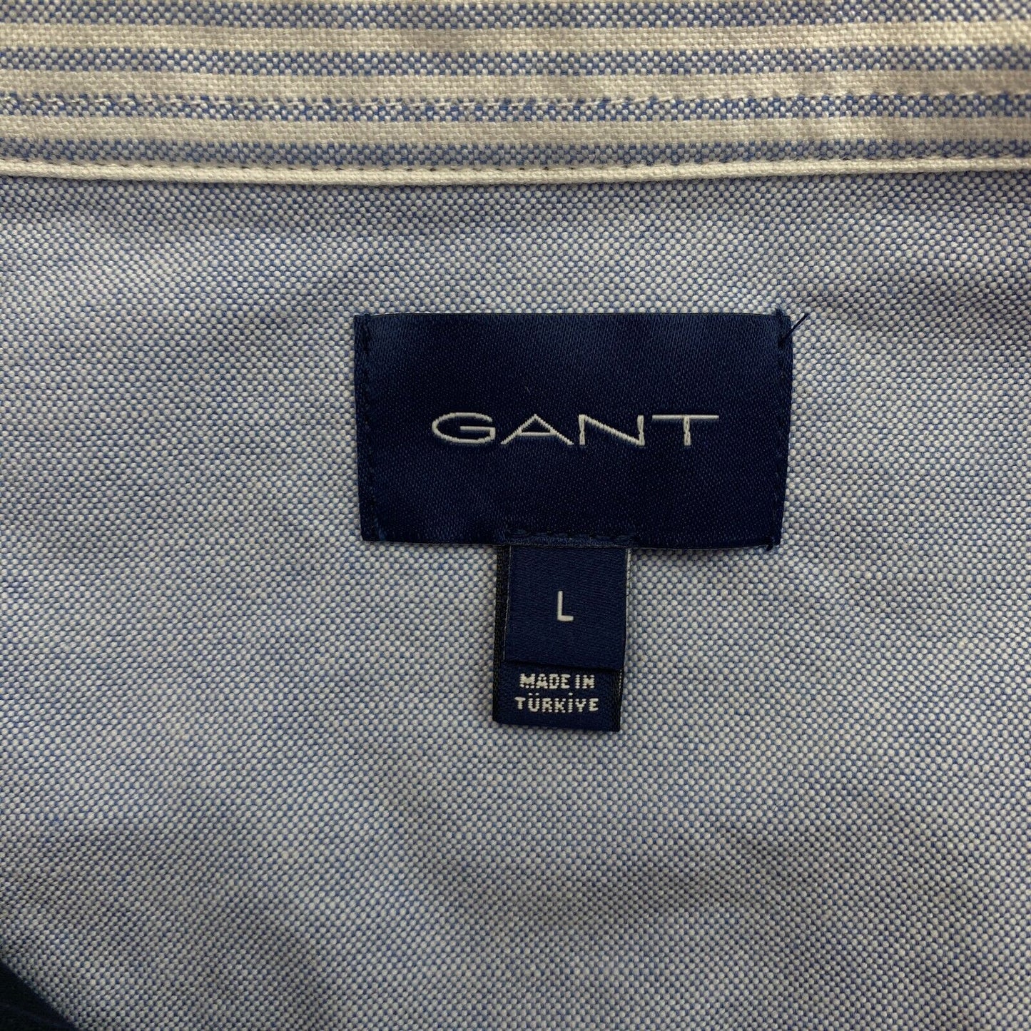 GANT Men Navy Blue Mercerized Jersey Short Sleeve Rugger Polo Shirt Size L