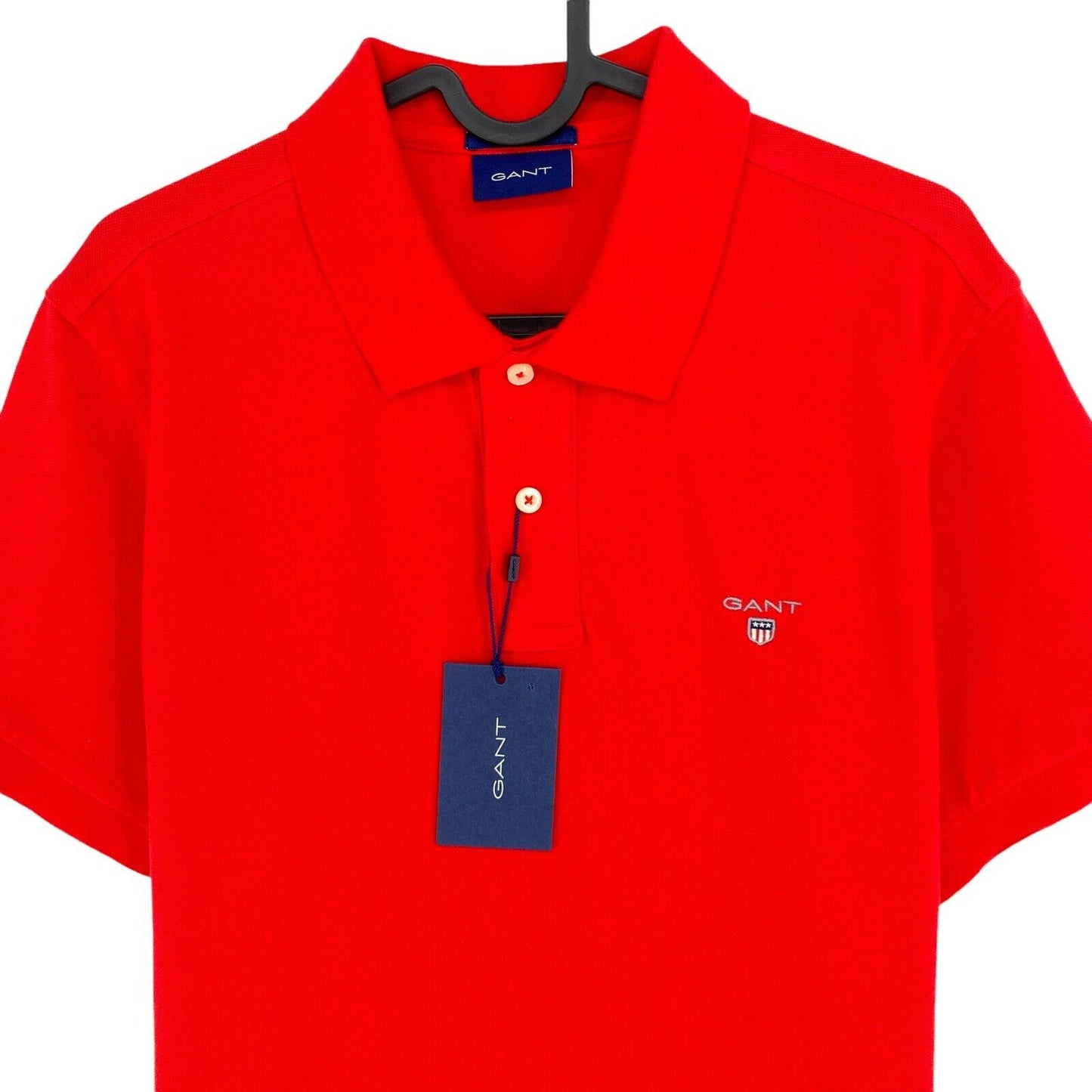 GANT Red Original Pique Rugger Polo Shirt Size M