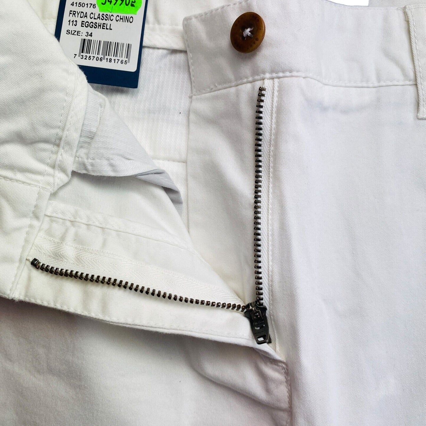 GANT Pantalon chino classique Fryda blanc Taille EU 34 UK 6 US 4