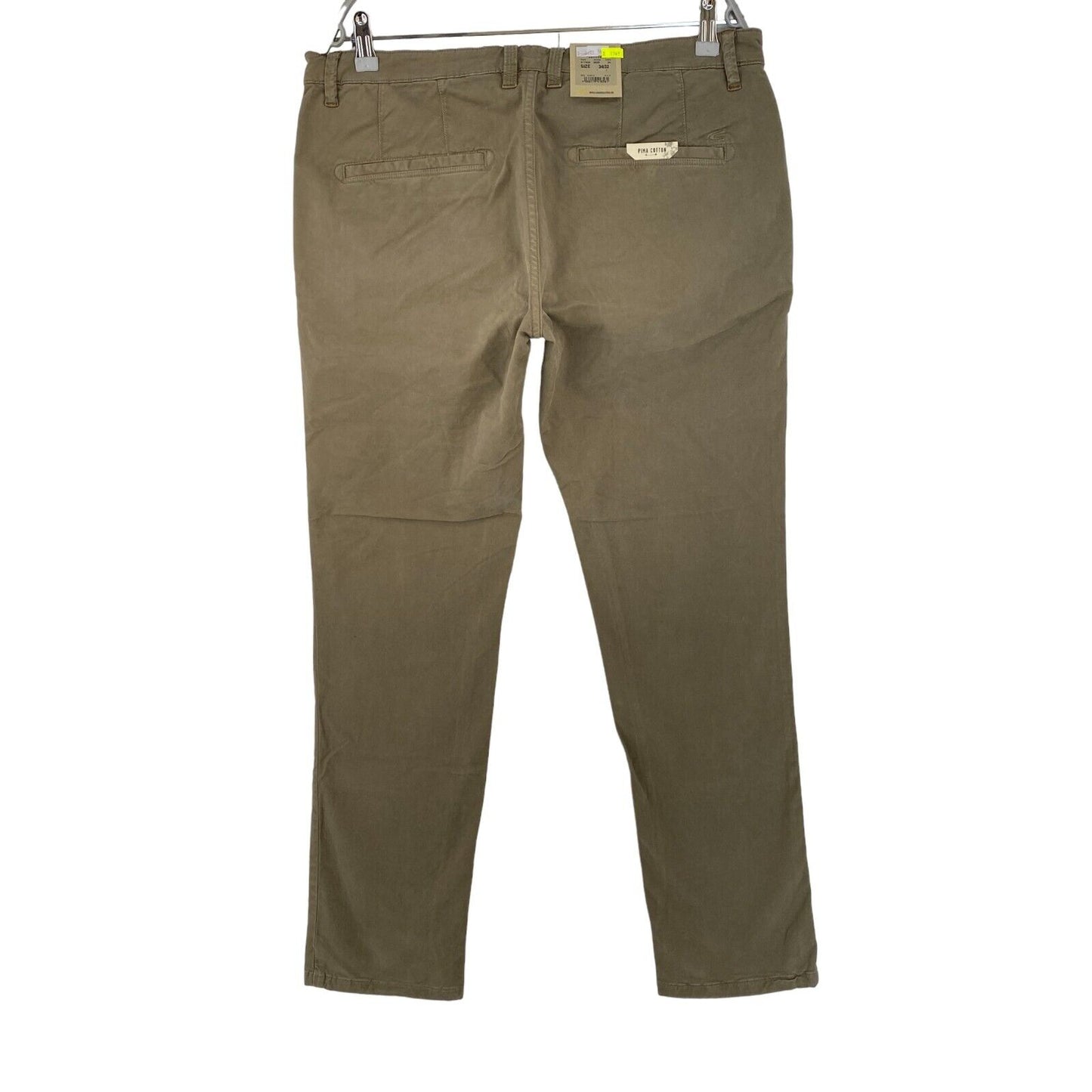 CAMEL ACTIVE MADISON Braune moderne Slim Fit Chinohose, Größe W34 L32