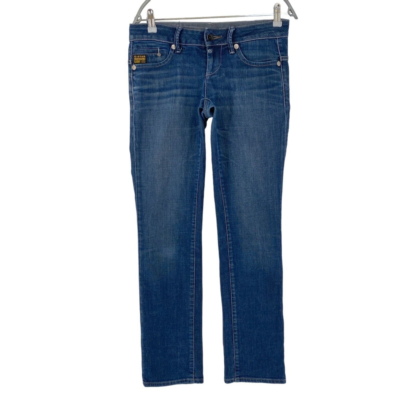 G-STAR MIDGE Damen Jeans in normaler gerader Passform, Blau, W27 L32