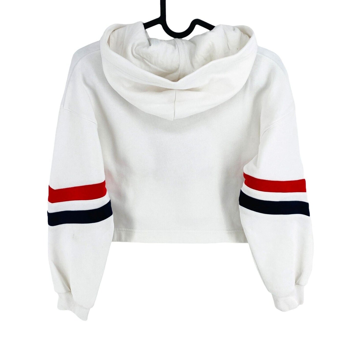 GANT White Sailing Crest Crop Hoodie Sweater Jumper Size 9-10 Years 134/140 cm