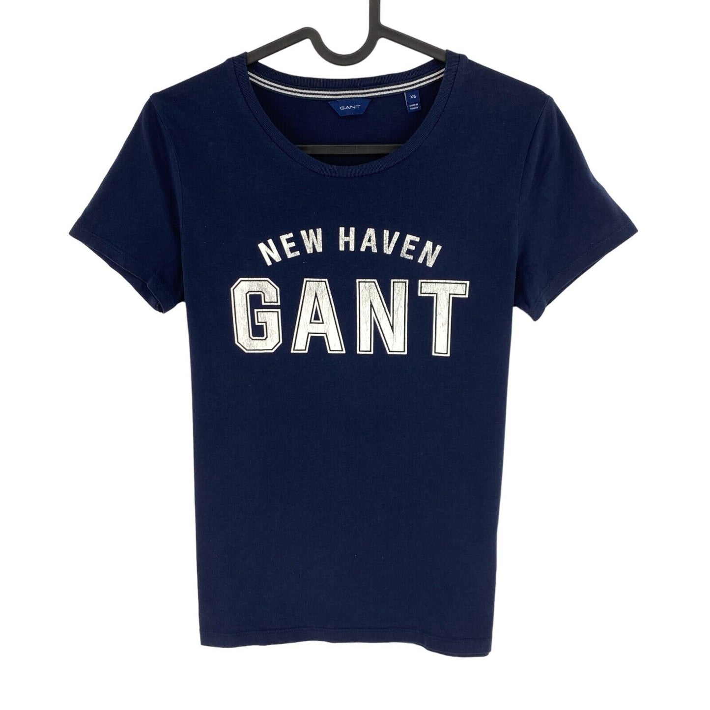 GANT Navy Blue Logo Crew Neck T Shirt Size XS