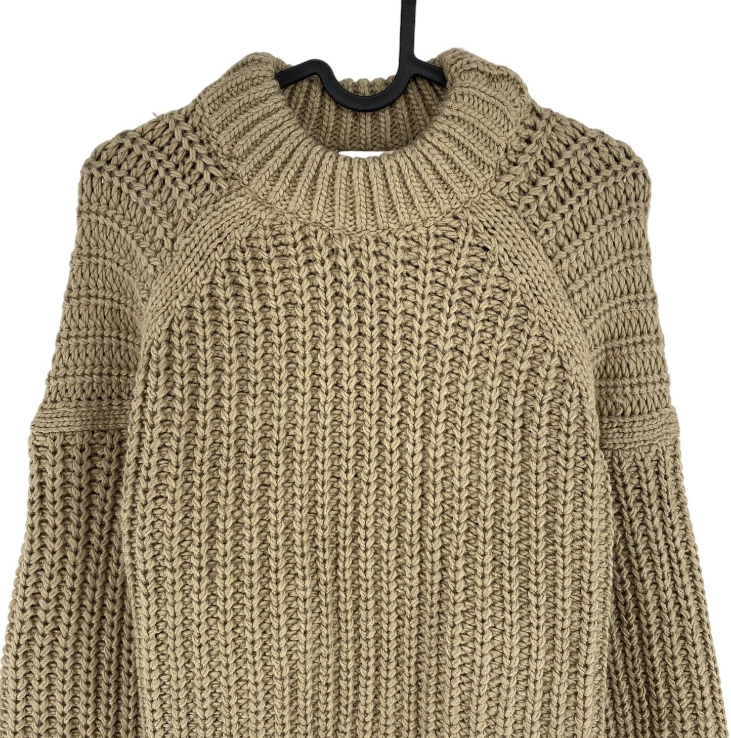 H&M Womens Brown Knitted Crew Neck Sweater Jumper Size M