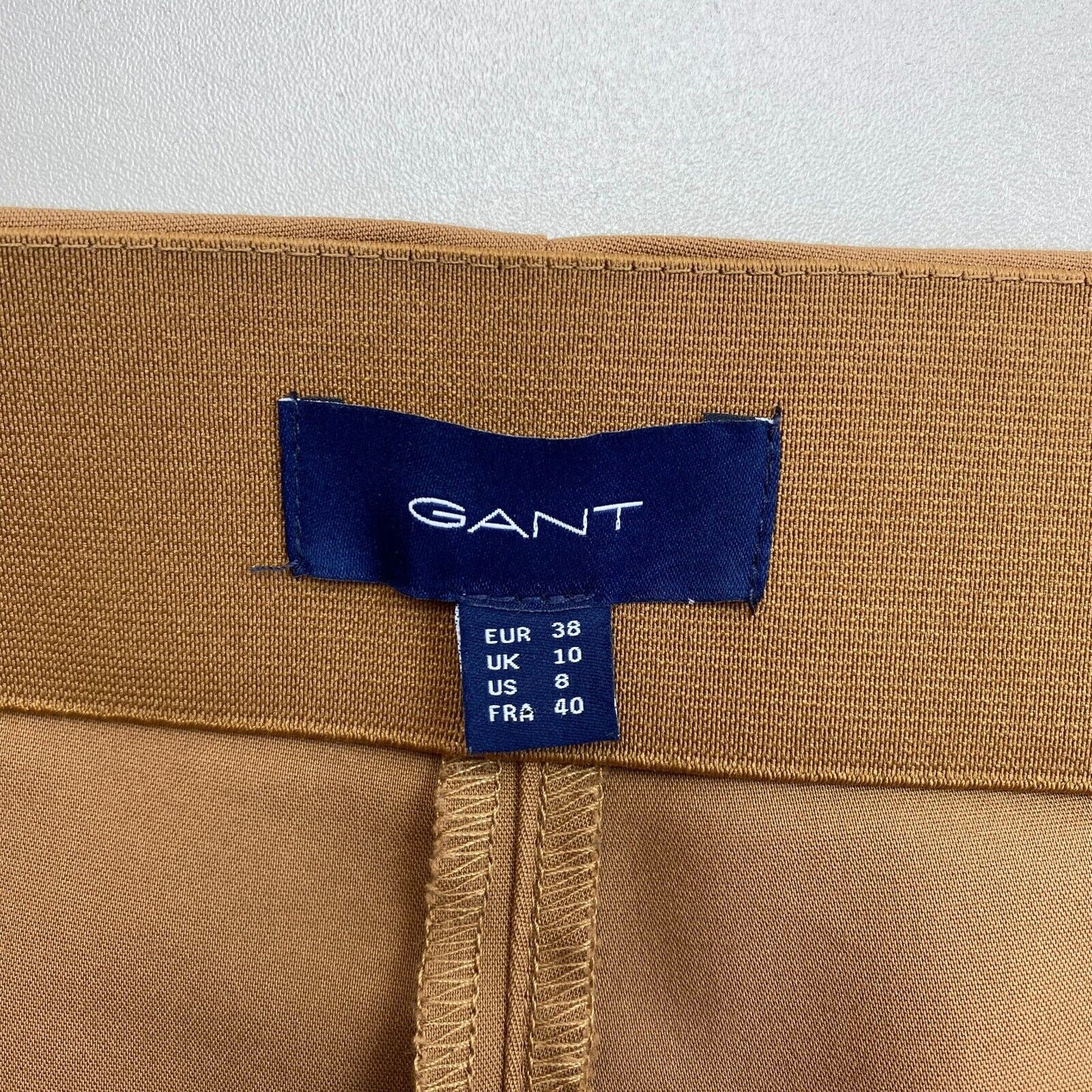 GANT Pantalon Marron Pin Tuck Pantalon EU 38 UK 10 US 8