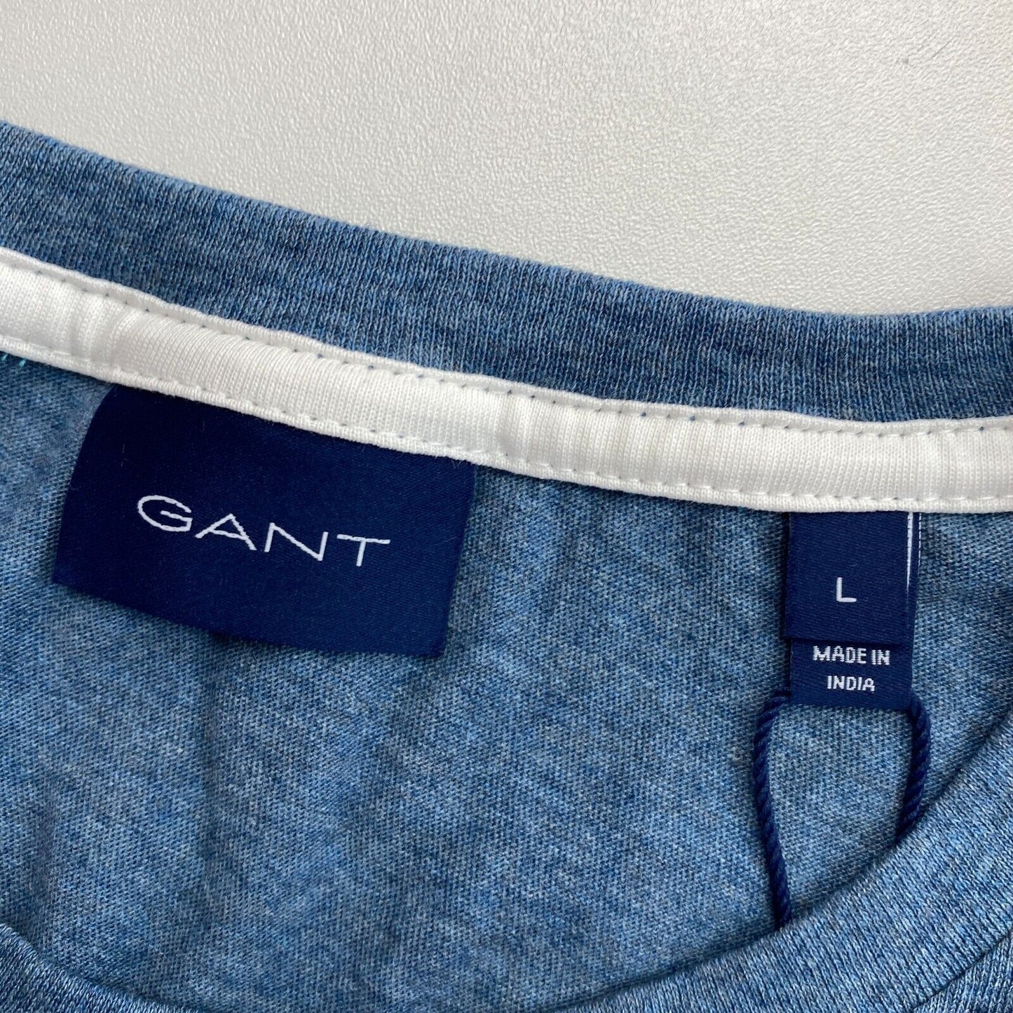 GANT Blue Graphic Crew Neck T Shirt Size L