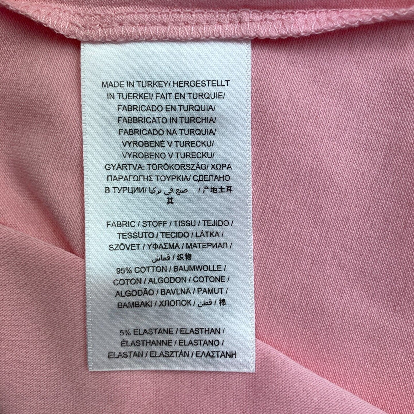 GANT Pink COTT/ELA Crew Neck T Shirt Size XS