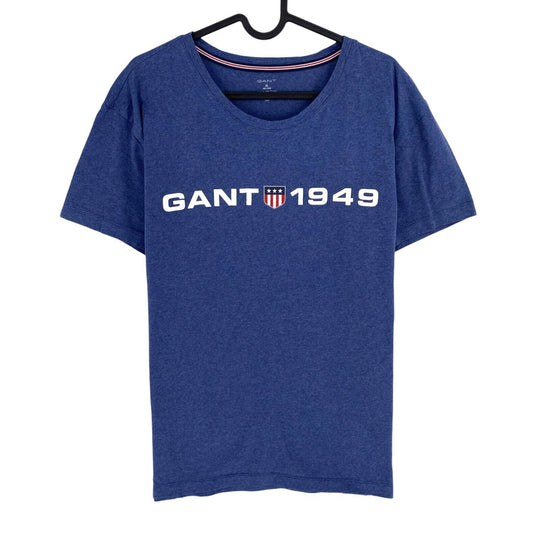 GANT Men Dark Blue Crew Neck Short Sleeves T-Shirt Size XL