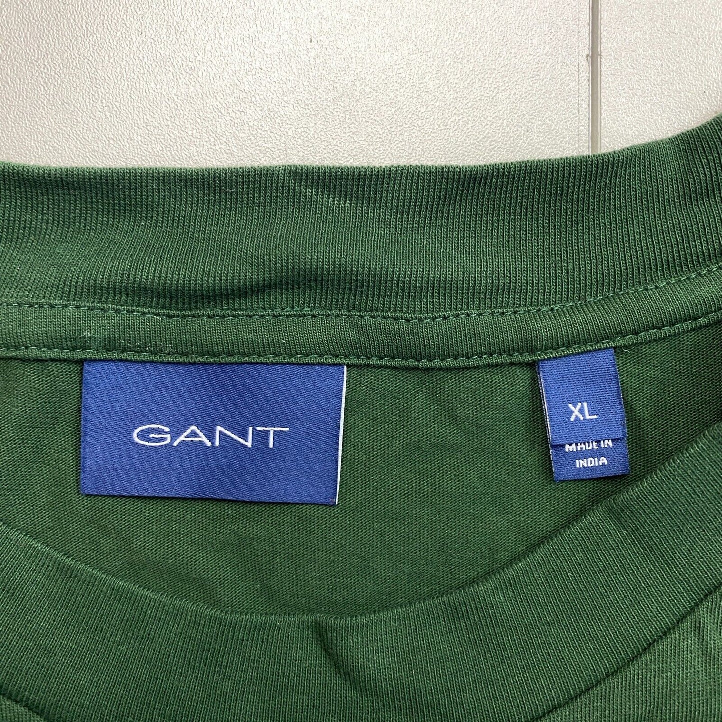 GANT Men Dark Green Tonal Archive Shield Crew Neck Short Sleeves T Shirt Size XL