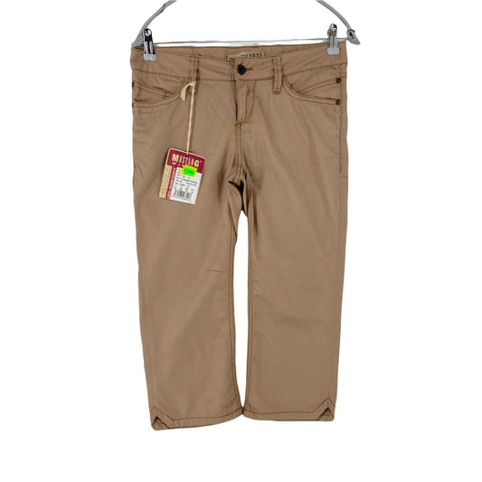 MUSTANG INDIANA Pantalon court chino beige taille régulière pour femme W27