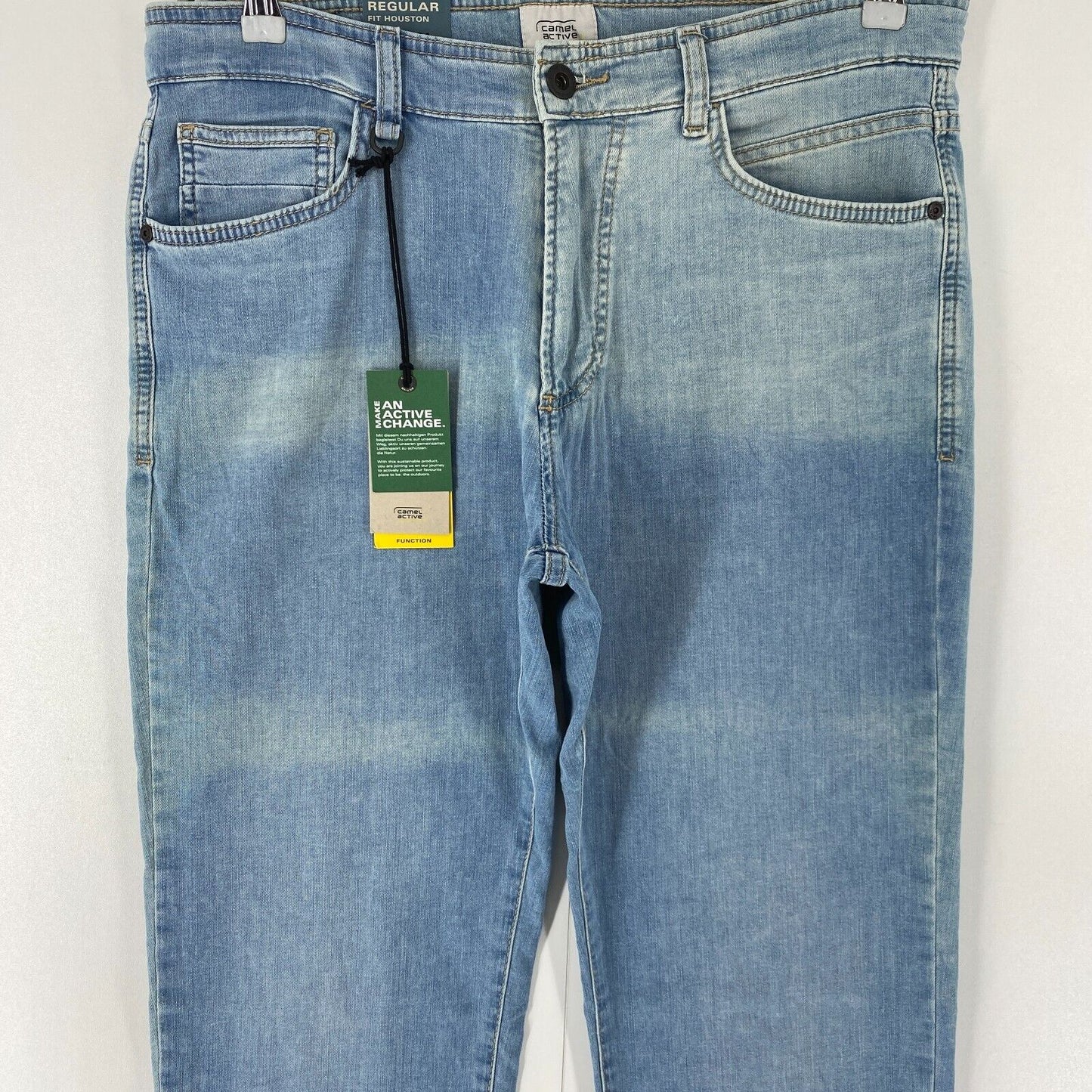 Camel Active HOUSTON Mens Blue Stretch Regular Straight Fit Jeans W33 L34