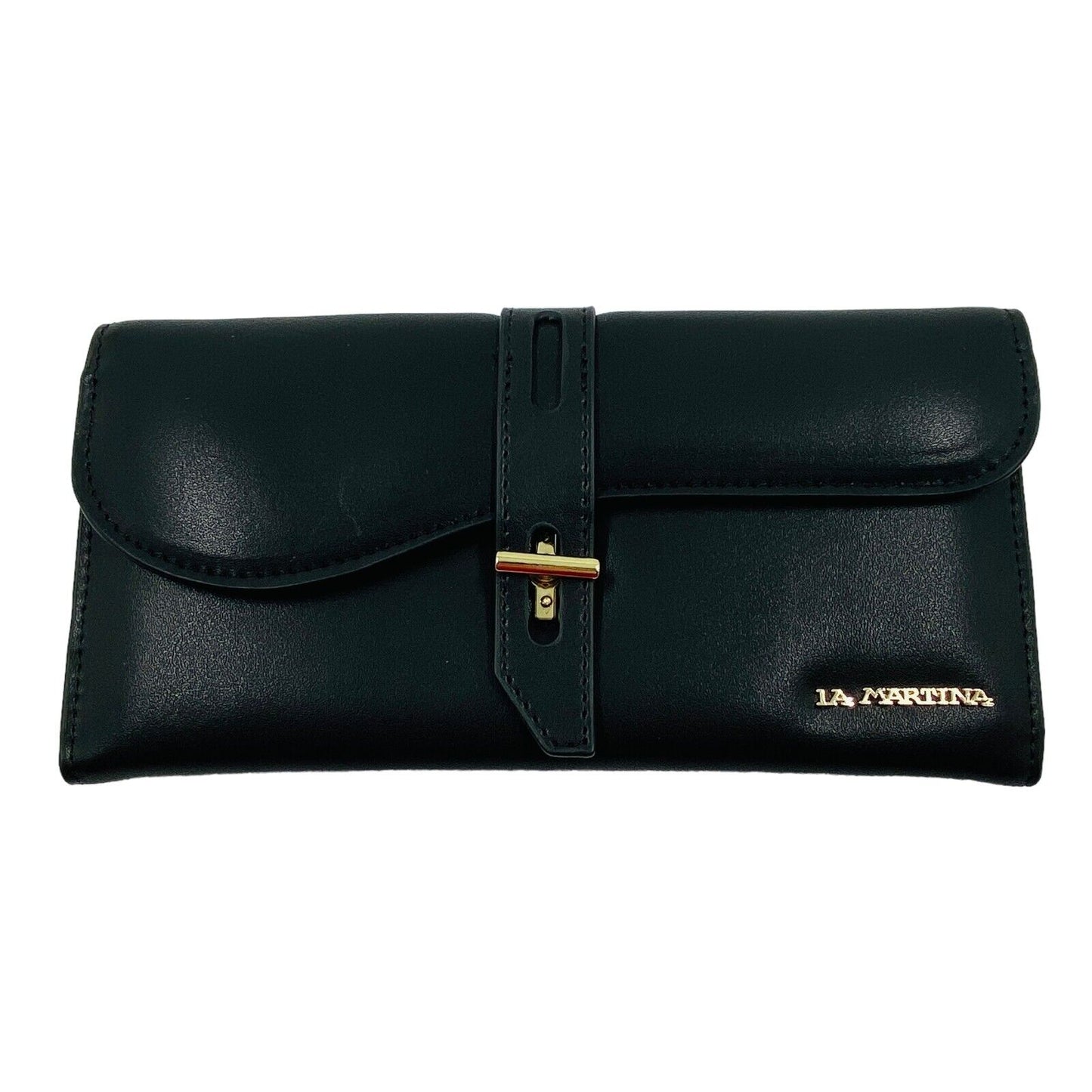 La Martina Black Dalila 100% Leather Wallet