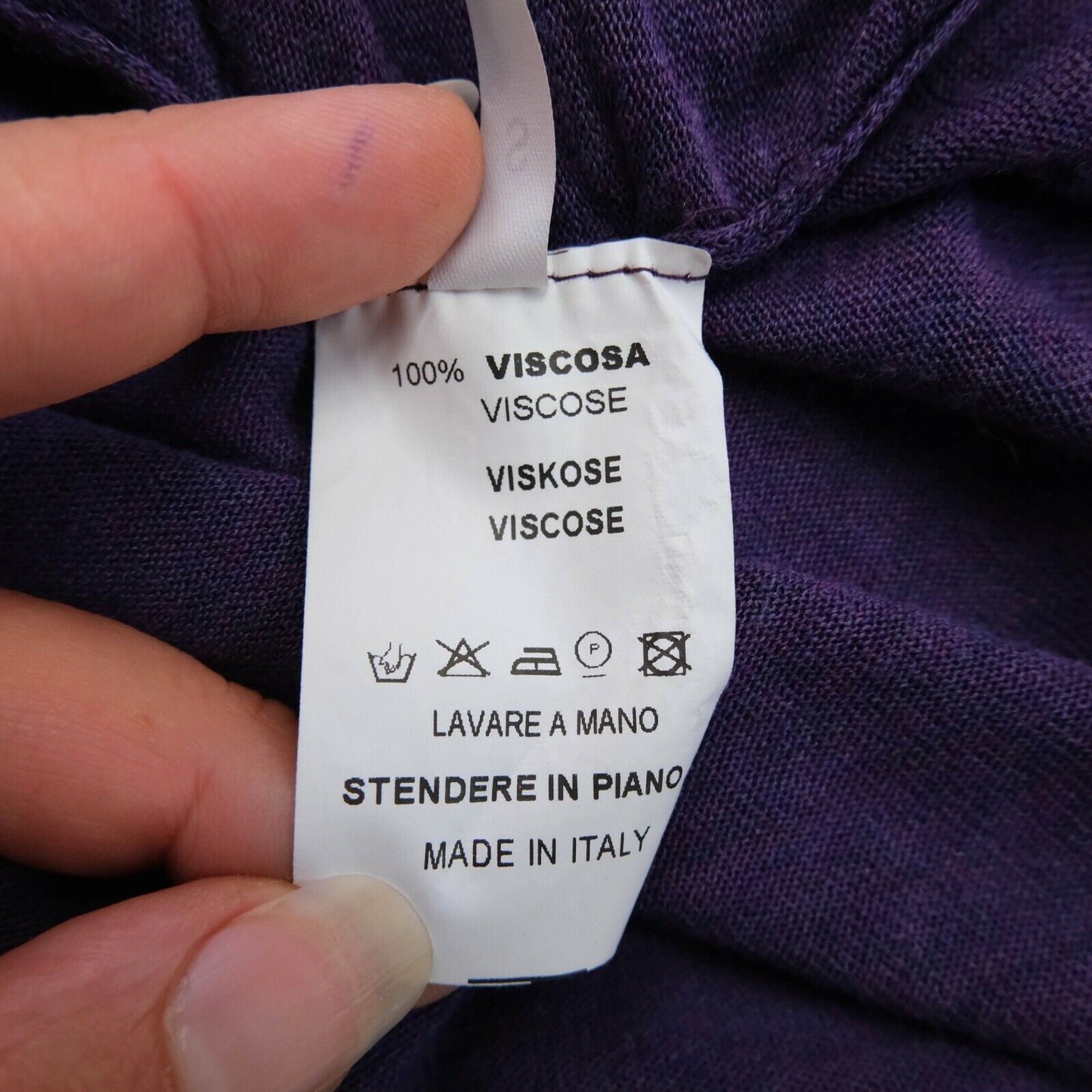 COMPAGNIA ITALIANA Robe tunique sans manches à col en V violet Taille S