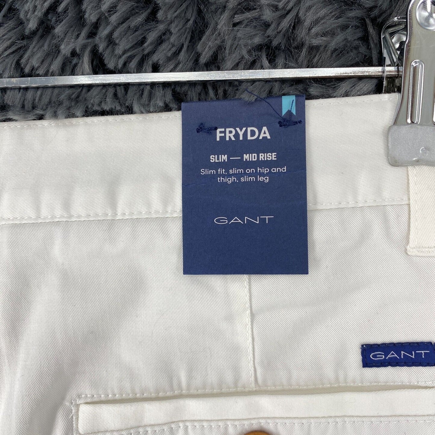 GANT FRYDA Damen Weiße Slim Fit Chinohose Größe EUR 36 UK 8 US 6 W29