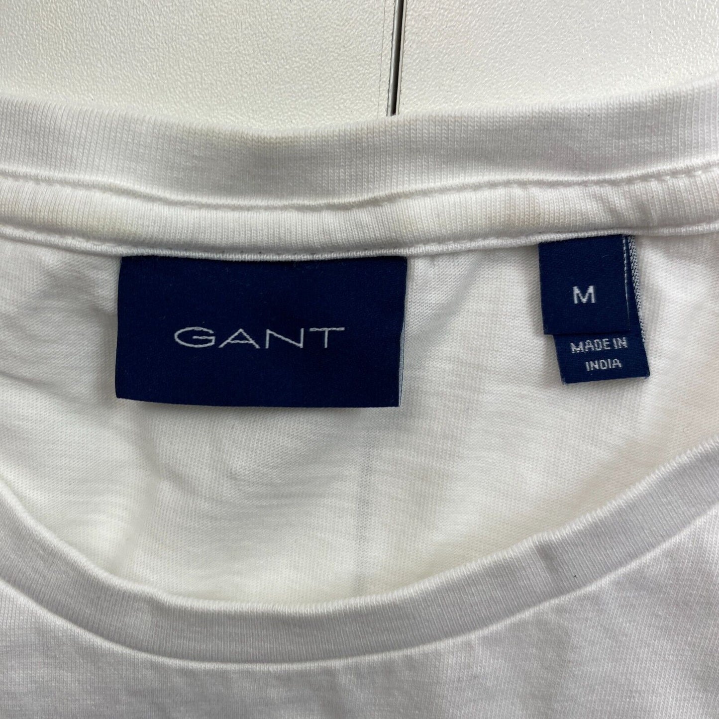 GANT White Original Short Sleeves Crew Neck T Shirt Size M