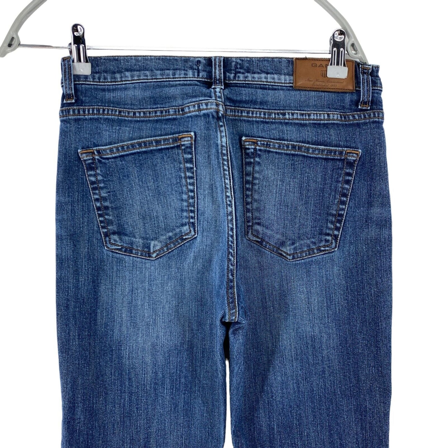 GANT KATE Damen Jeans mit hoher Taille und Stretch, Blau, Skinny Fit, Größe W27 L32