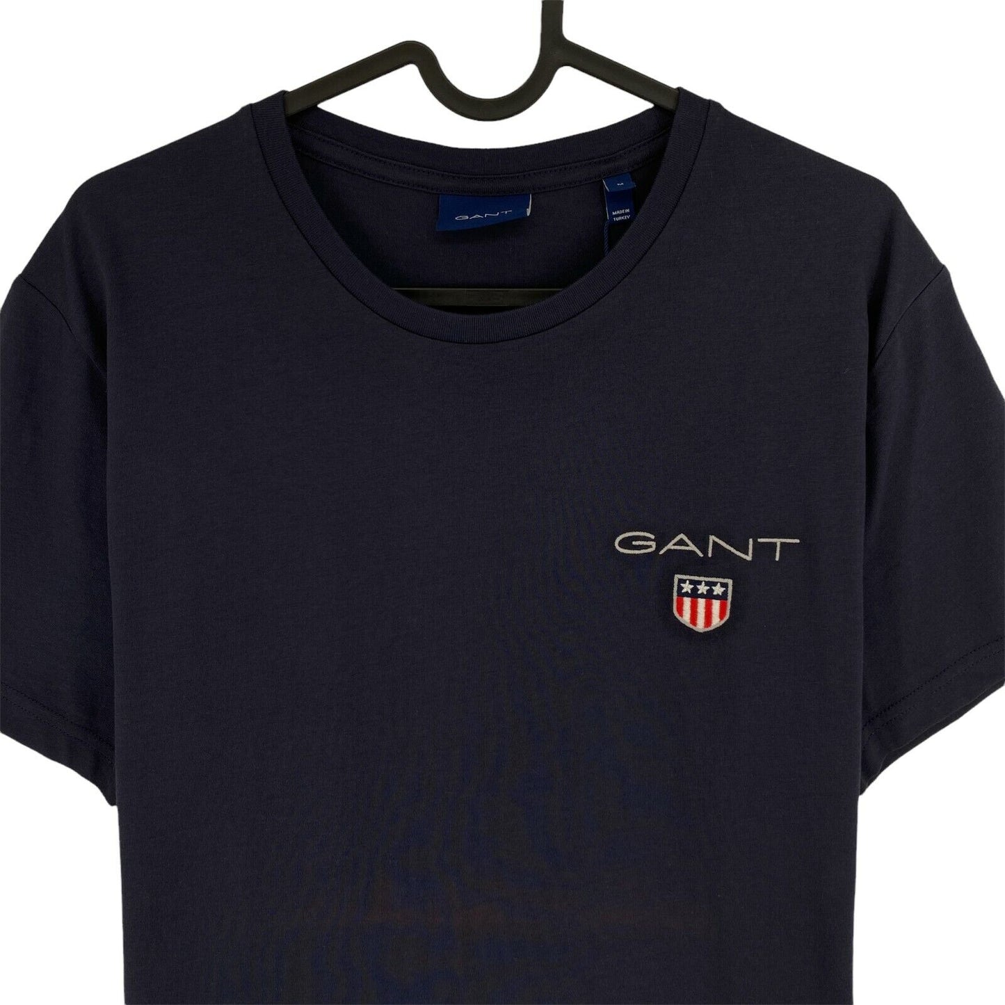 GANT Navy Blue Medium Shield Crew Neck T Shirt Size M