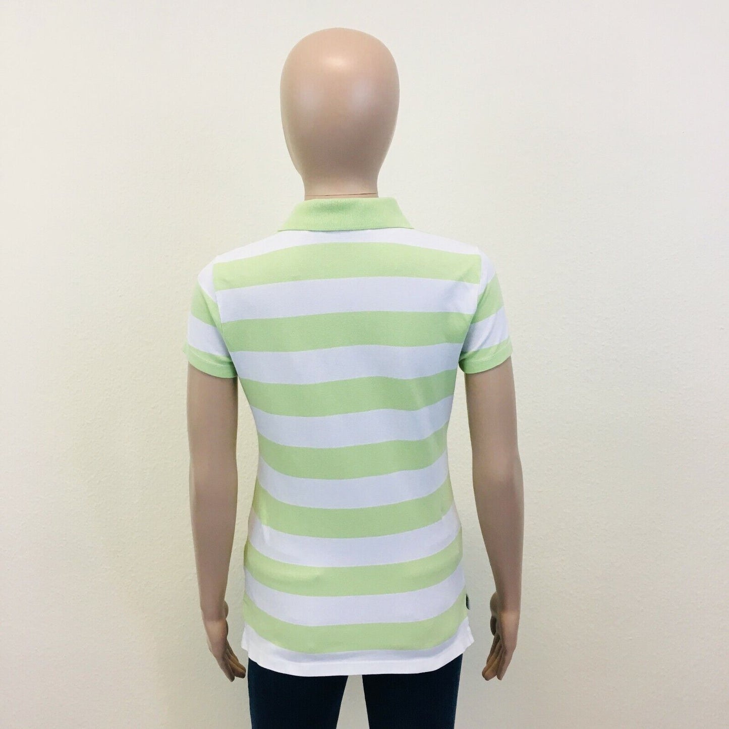 Tommy Hilfiger Green Slim Fit Polo Shirt Blouse Top Size S