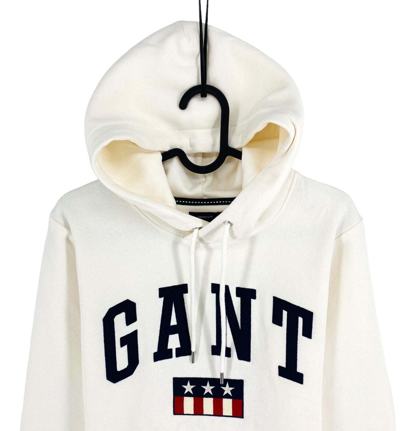 GANT Weiß Logo Hoodie Pullover Pullover Größe XS