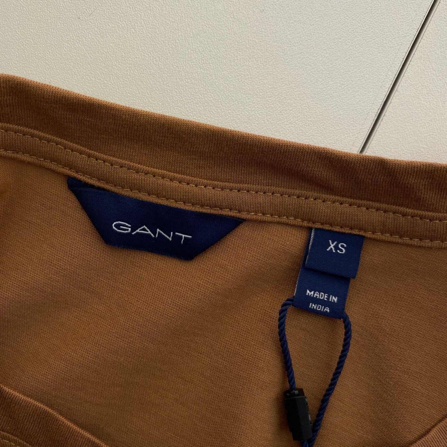 GANT Brown Original Crew Neck T Shirt Size XS