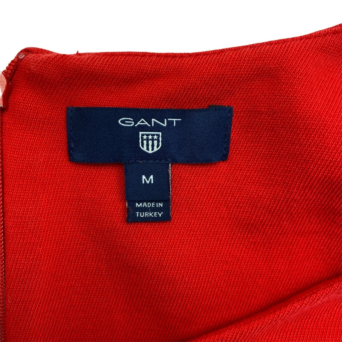 GANT Robe fourreau à manches longues et col rond rayé rouge Taille M