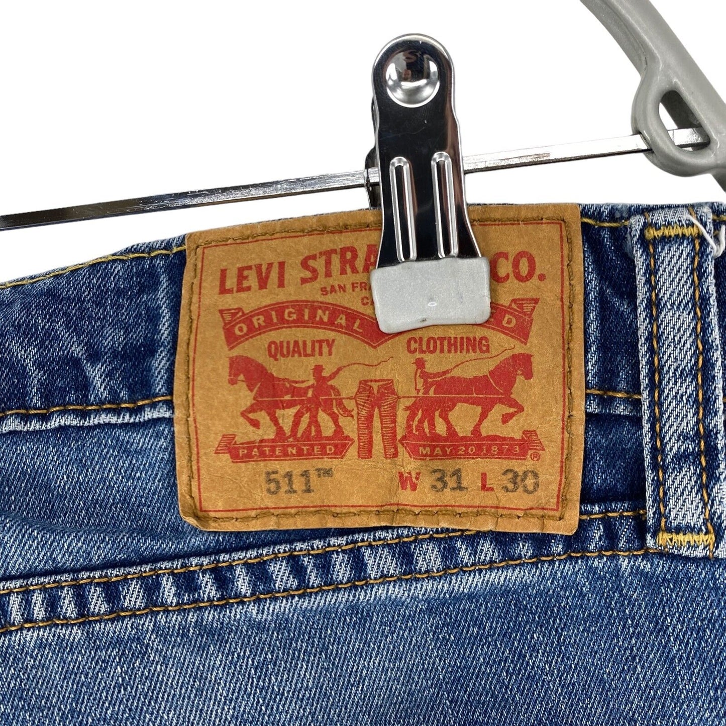 Levi's 511 – Slim Fit-Jeans in Blau mit Stretch, W31 L30