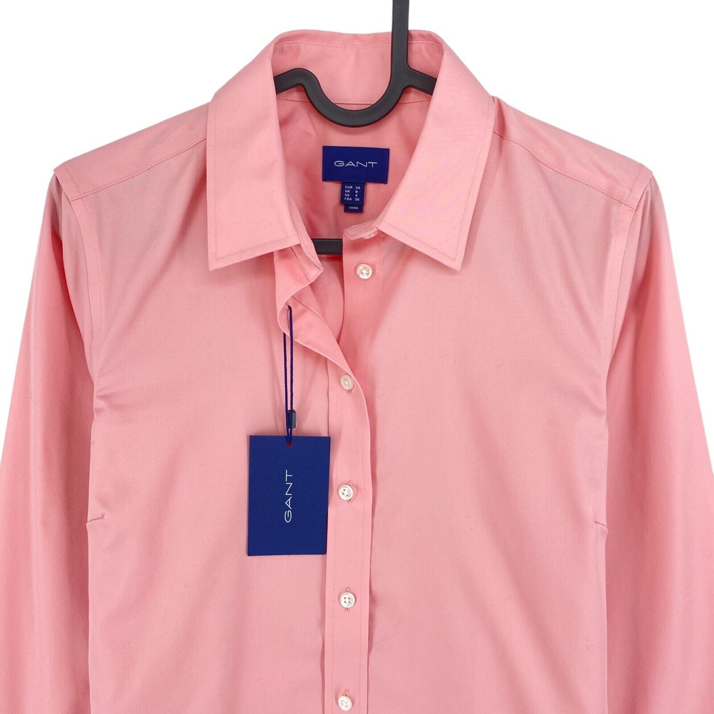 GANT Pink Fine Sateen Shirt Size EU 34 UK 8 US 4