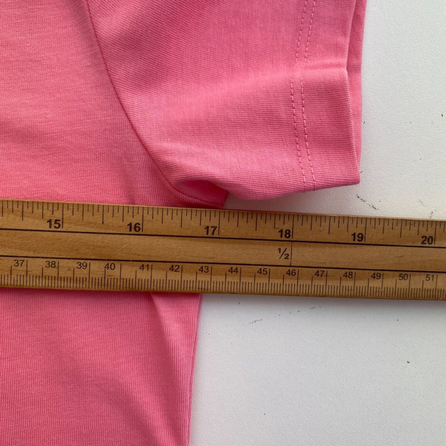 GANT Women Pink Logo Crew Neck T Shirt Size S