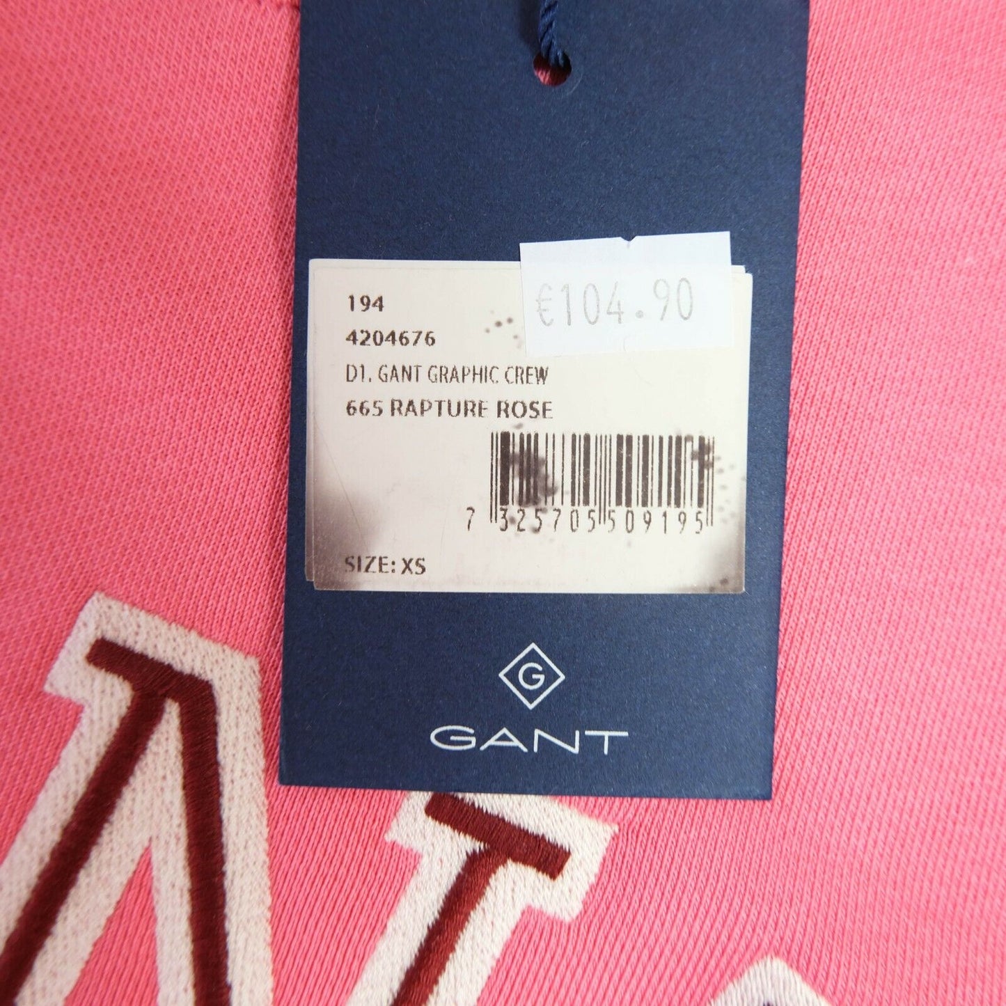 GANT Pink Cotton Blend Crew Neck Cardigan Jumper Size XS