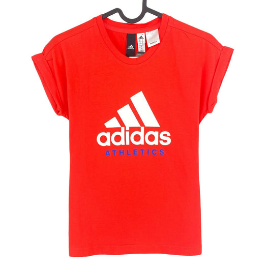 Adidas Red Sport Crew Neck T Shirt Size 11 - 12 Years