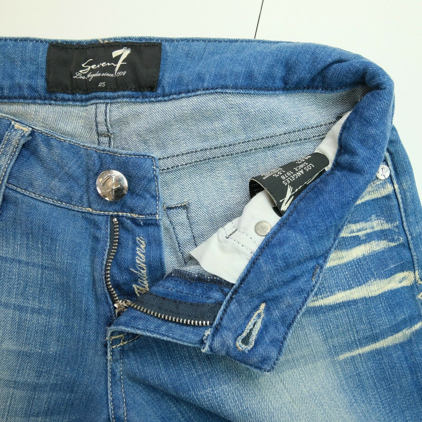 Seven7 Light Blue Straight Denim Jeans Size 25