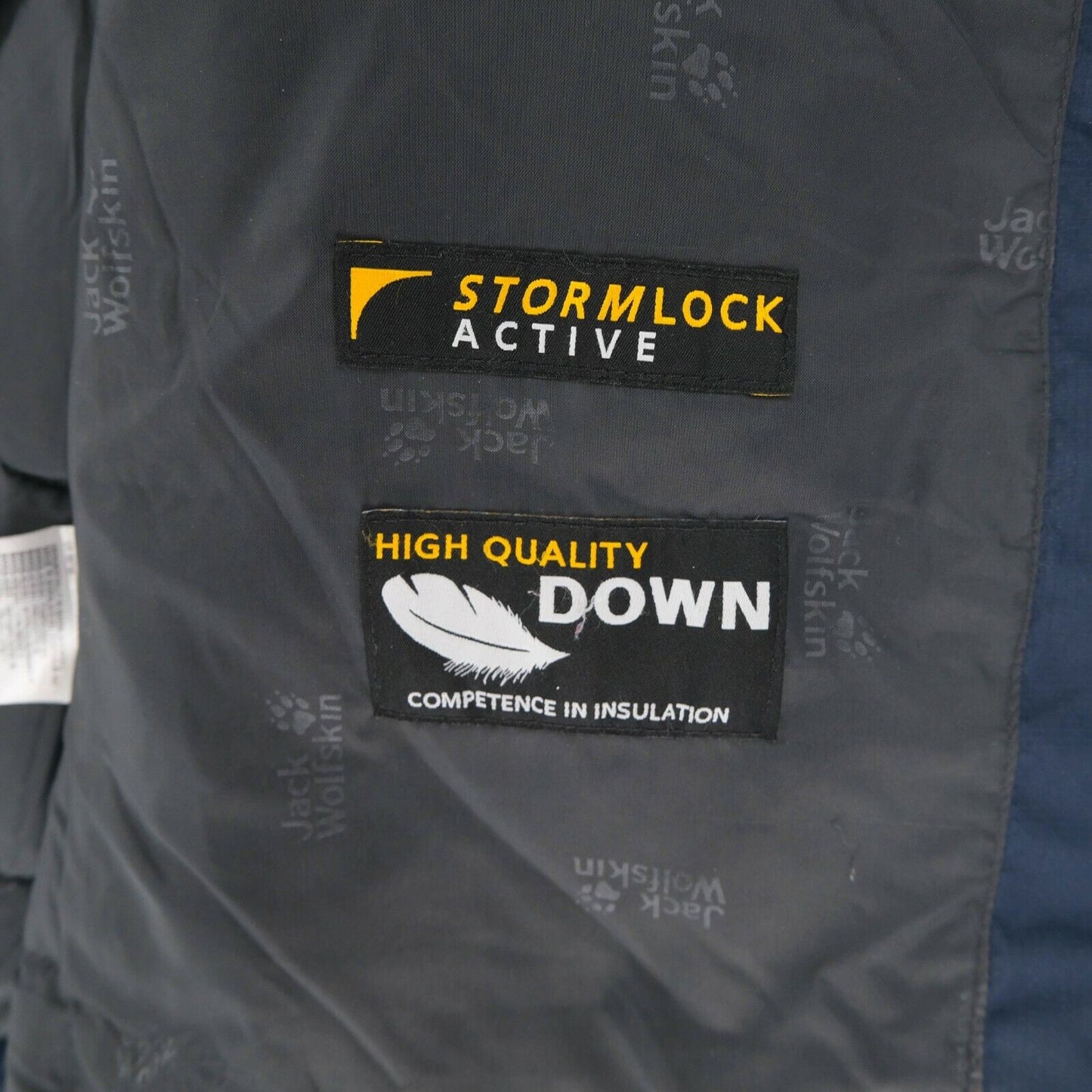 Jack Wolfskin Bleu Marine Storm Lock Active Down Fill Veste Taille S