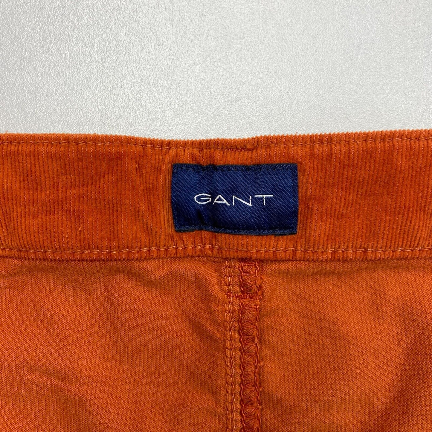 GANT Femmes Orange Foncé FARLA Corduroy Slim Fit Cropped Jeans Taille W33