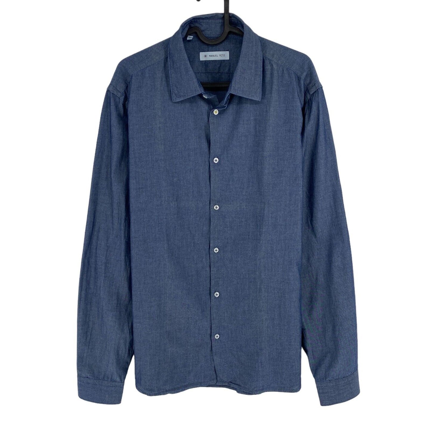 MANUEL RITZ Dark Blue Shirt Size M 41 16