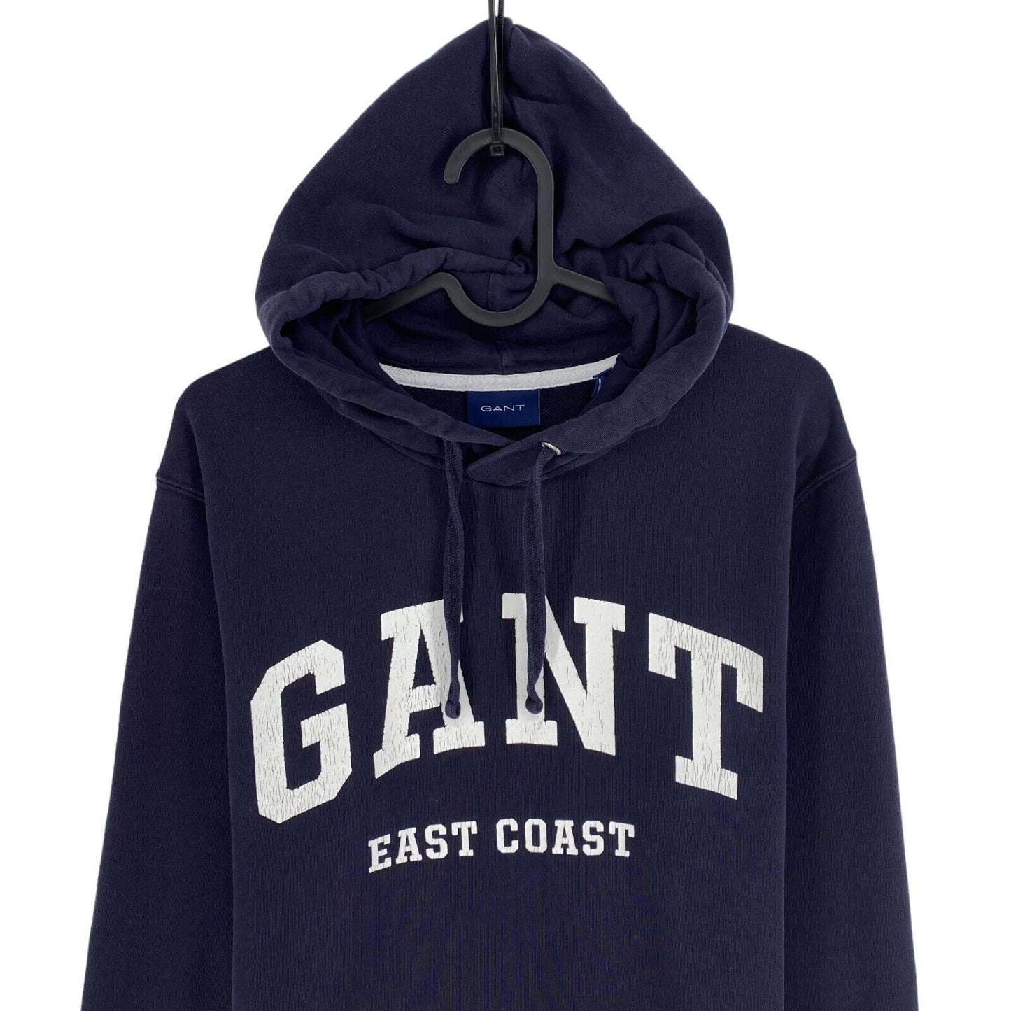 GANT Marineblauer Kapuzenpullover mit Logo, Größe M