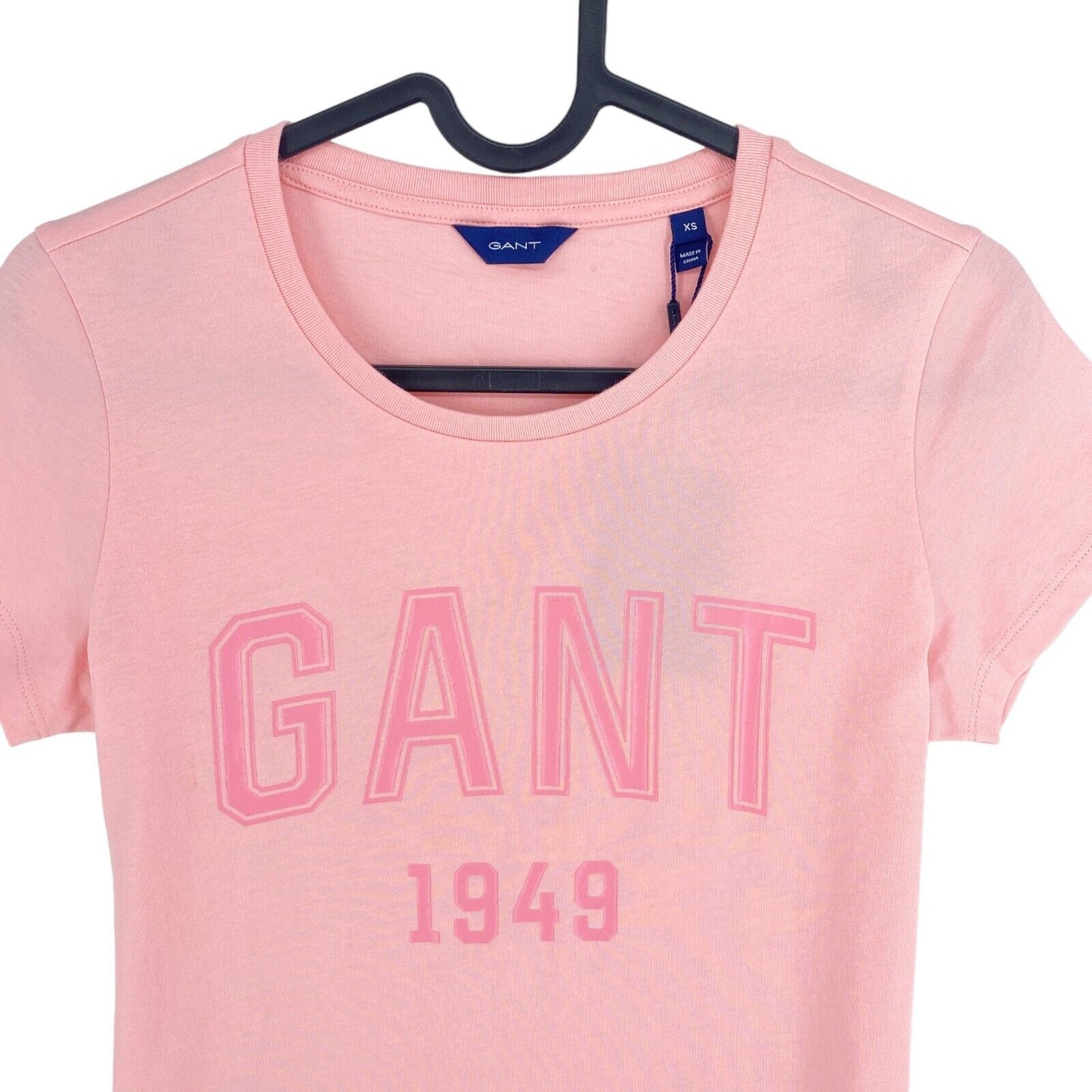 GANT Pink 1949 Logo Crew Neck T Shirt Size XS